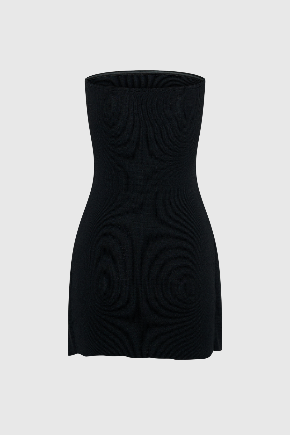 Ainsley Lace Knit Mini Dress In Black