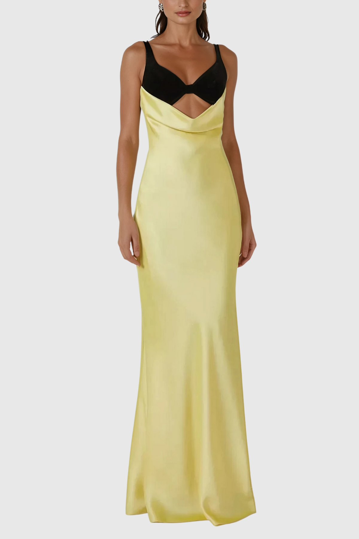 Alwyn Cutout Satin Maxi Dress