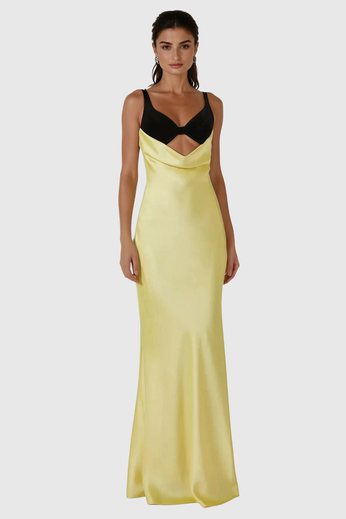 Alwyn Cutout Satin Maxi Dress