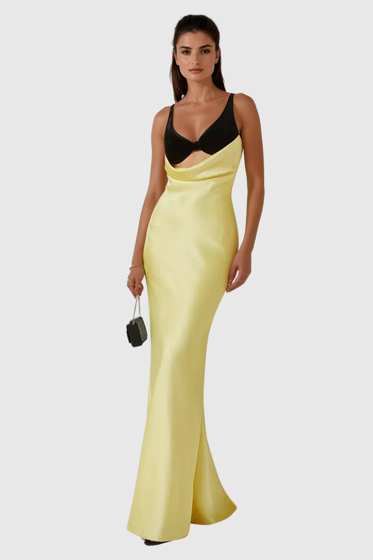 Alwyn Cutout Satin Maxi Dress
