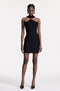 Baoli Halter Neck Mini Dress
