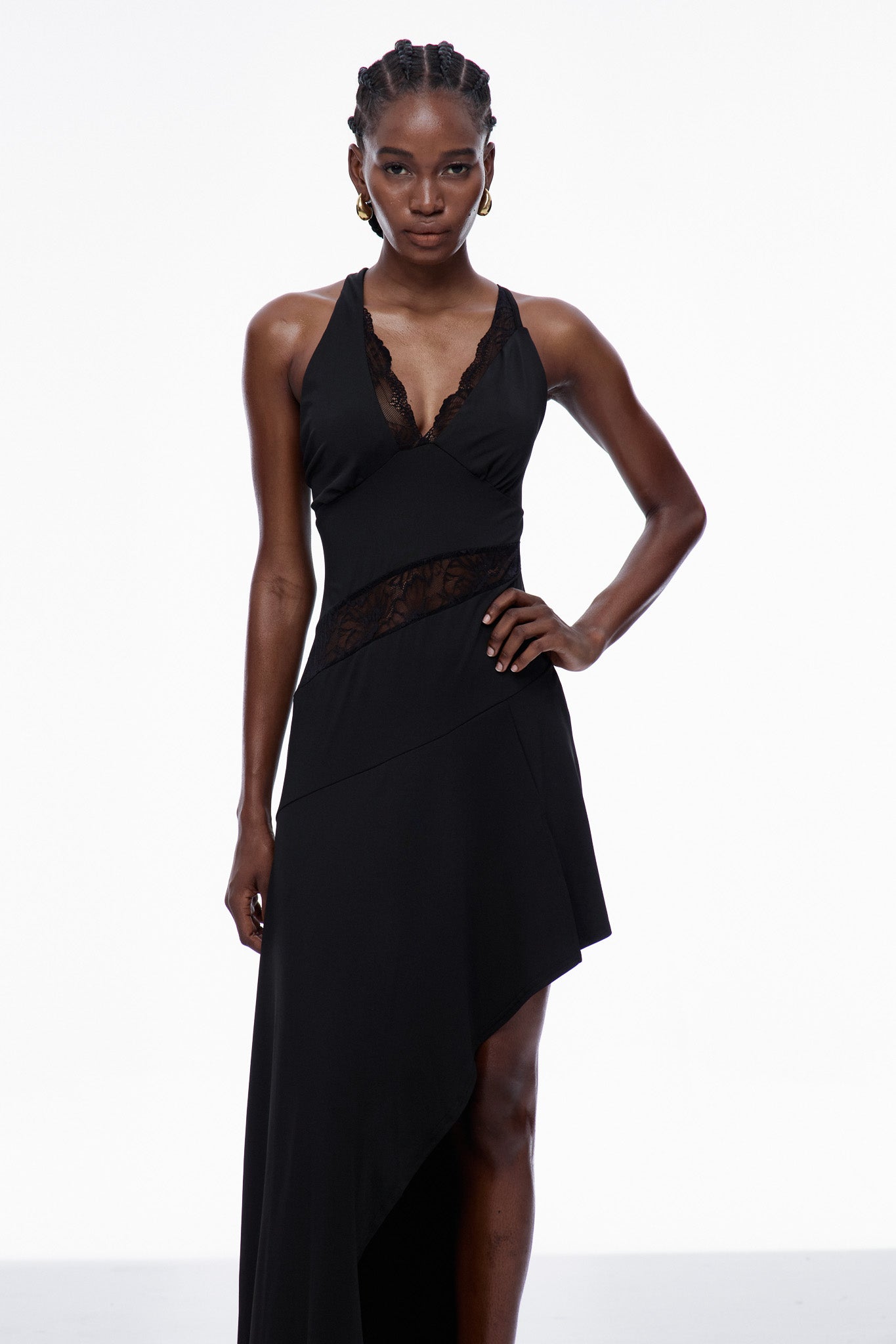 Carly Asymmetric Maxi Dress