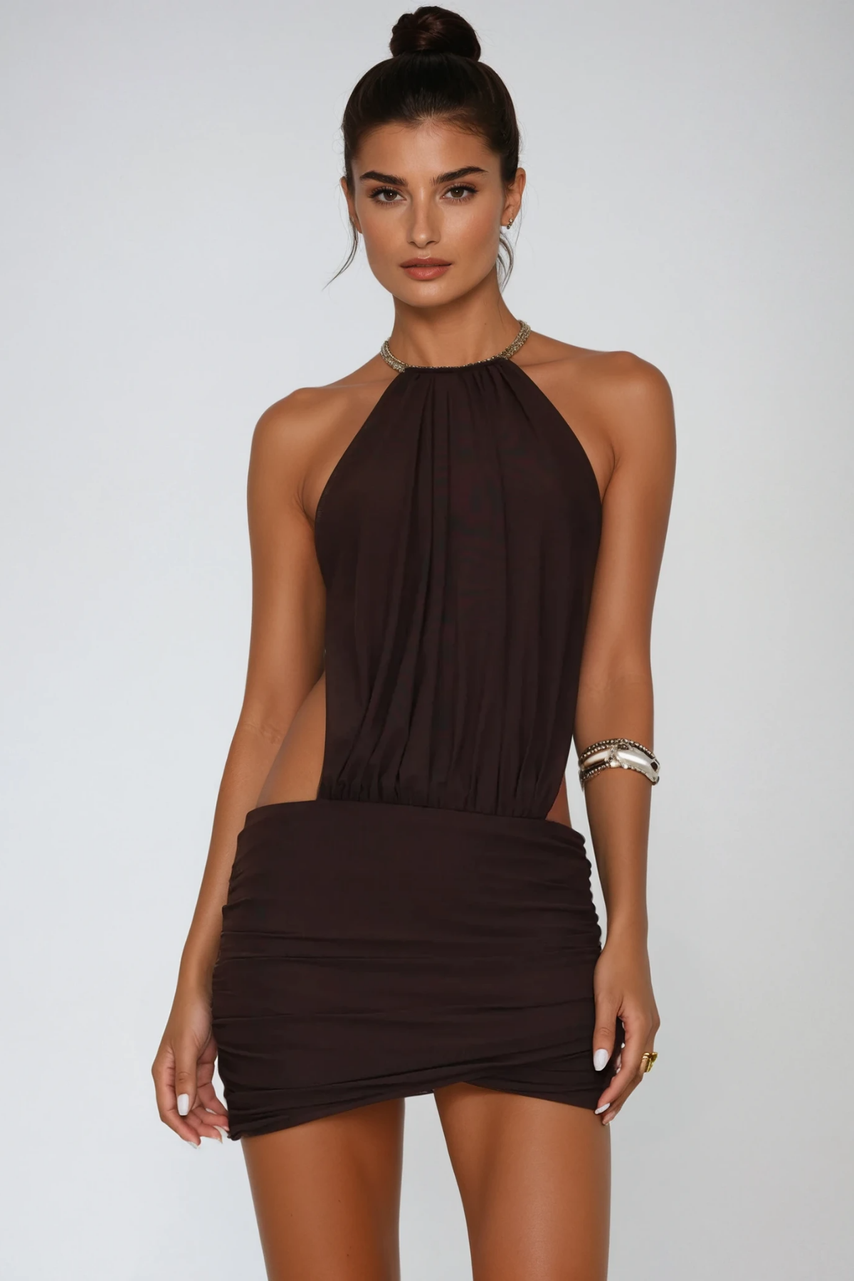 Cezara Backless Mini Dress