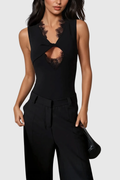 Lisa Lace Cutout Top