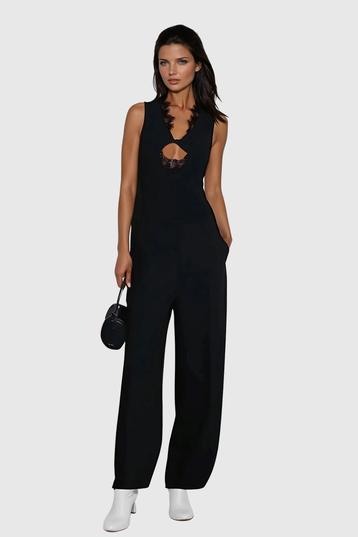 Lisa Lace Cutout Top