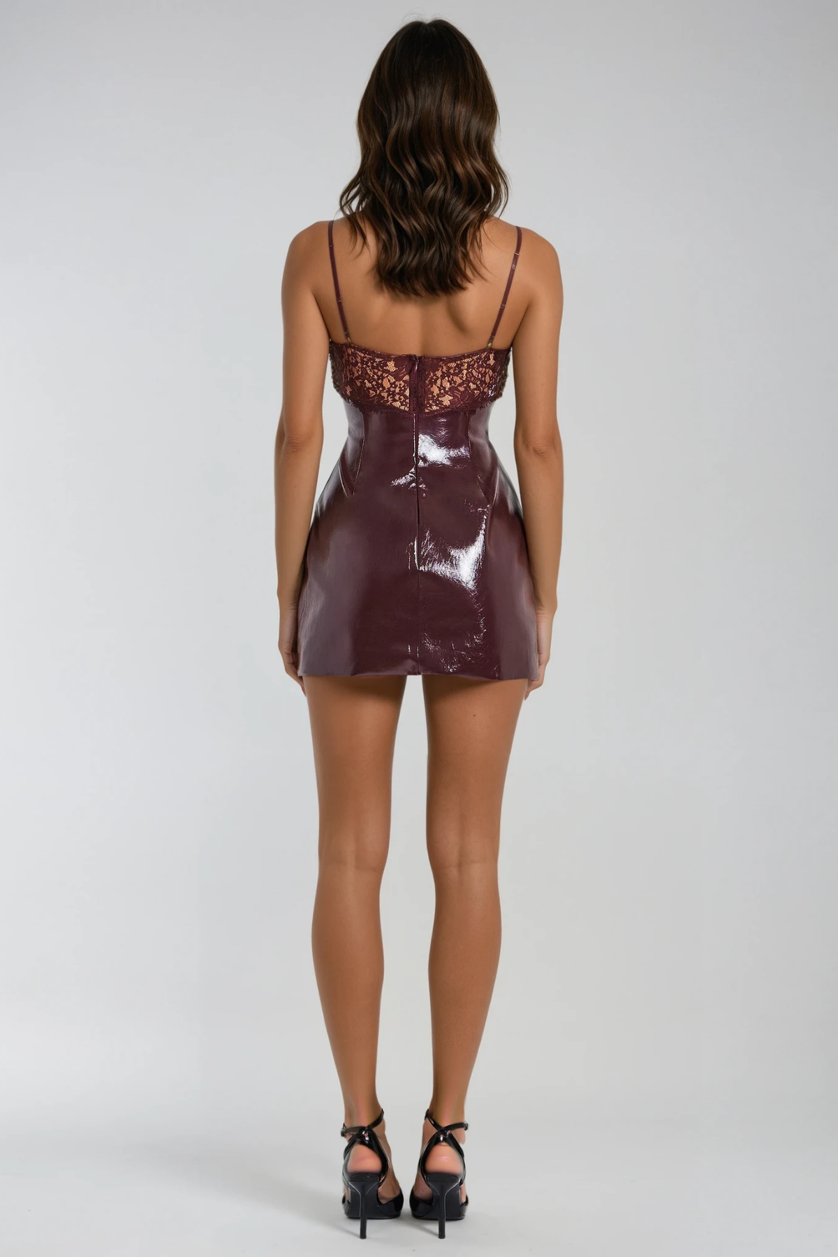 Ami Leather Mini Dress