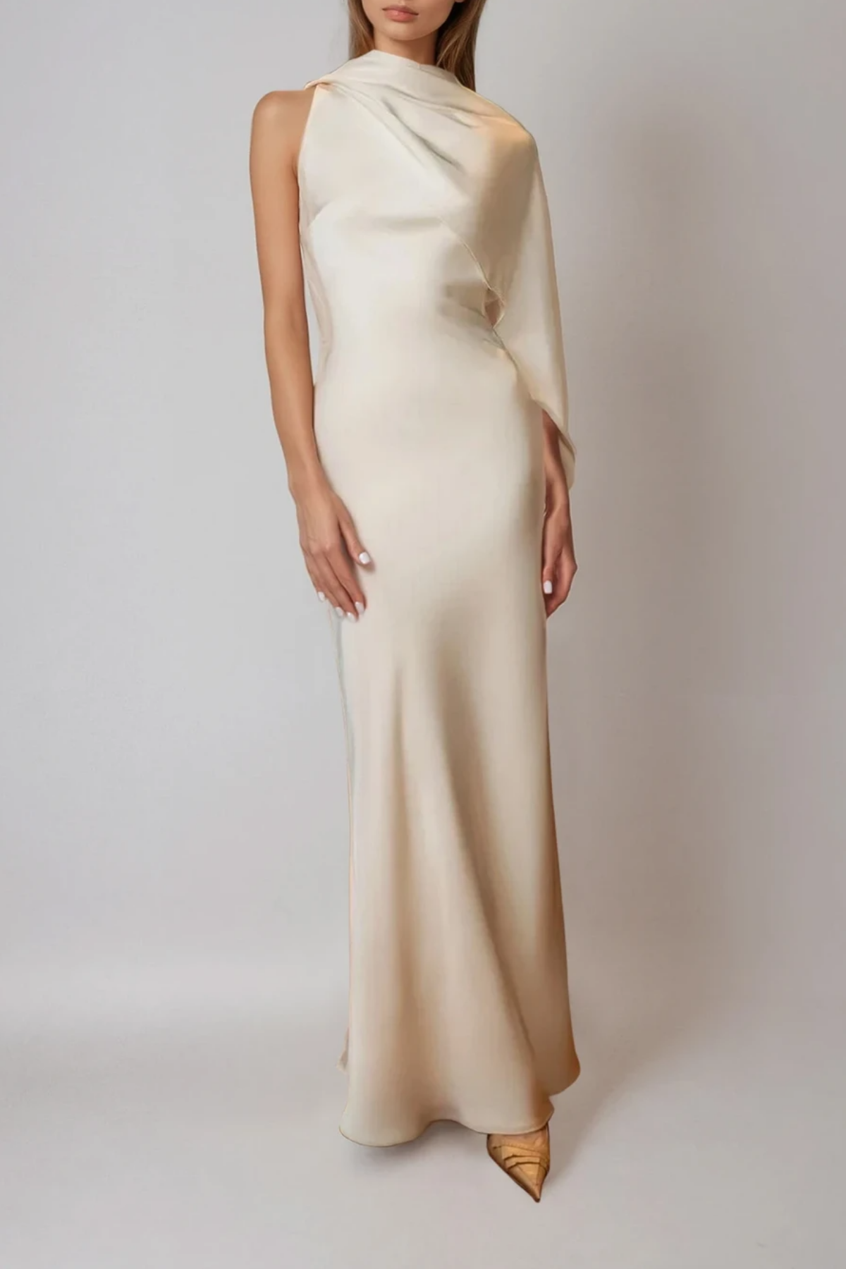 Tina Satin Maxi Dress