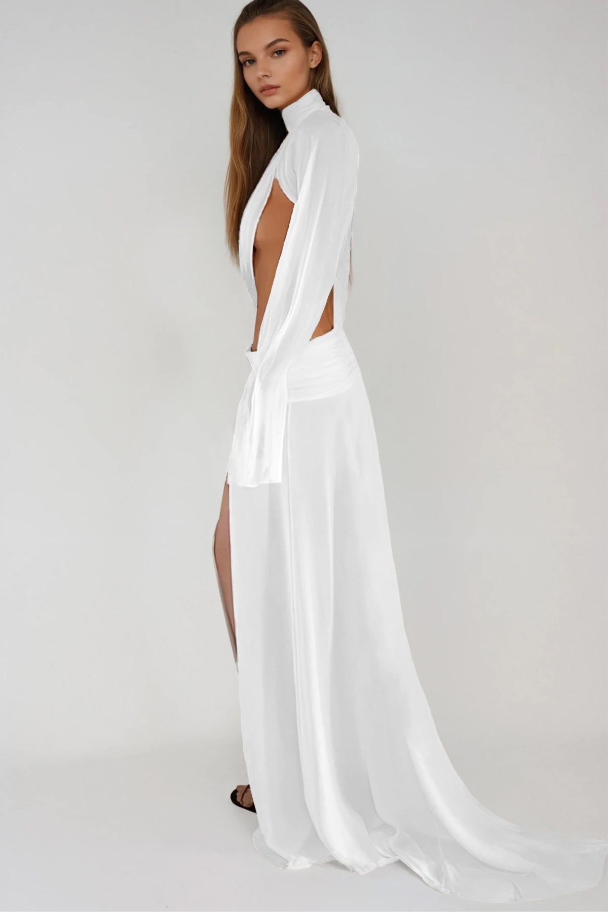 Zara Cutout Split Maxi Dress