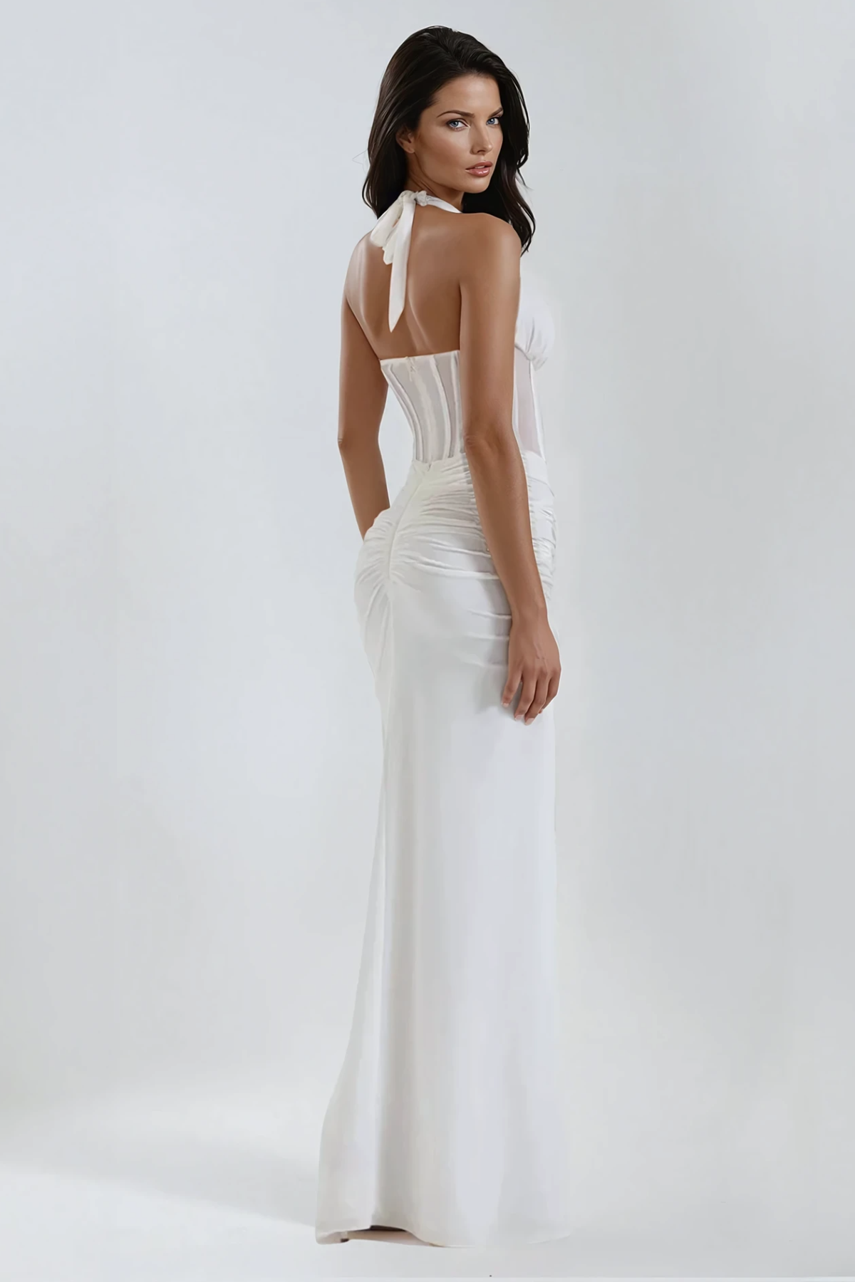 Inez Maxi Dress In White