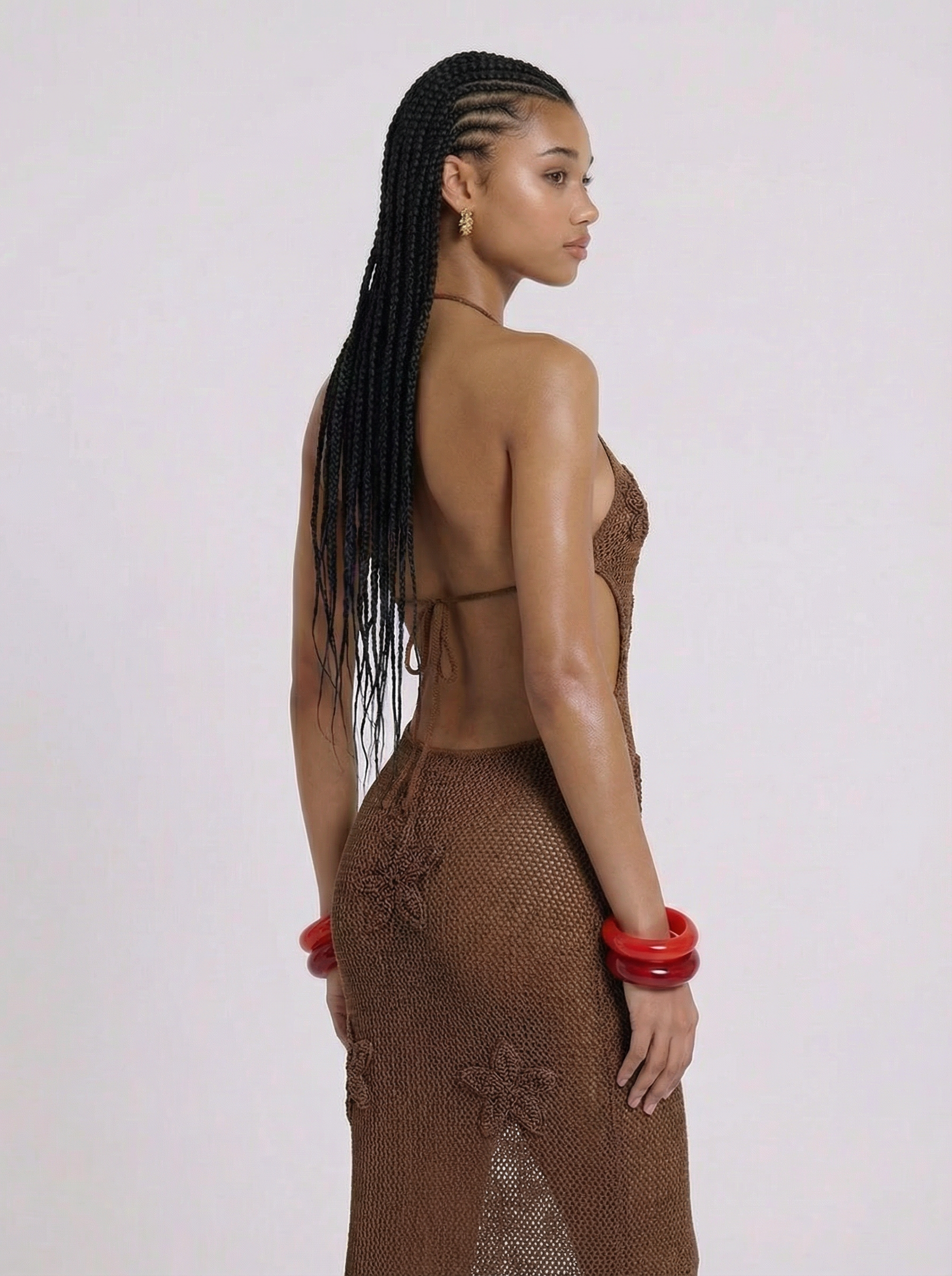 Mesh Bodycon Maxi Dress