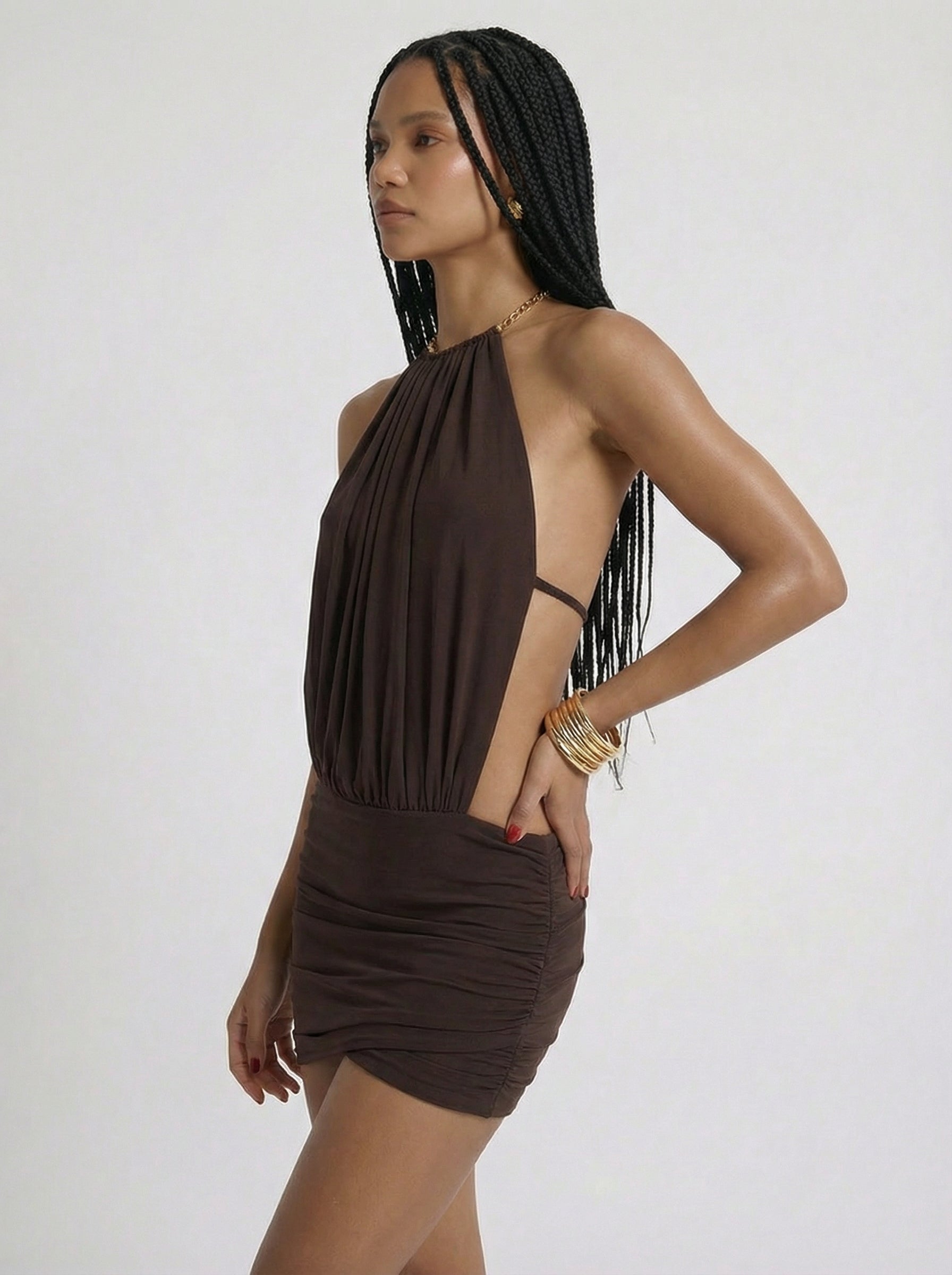 Cezara Backless Mini Dress