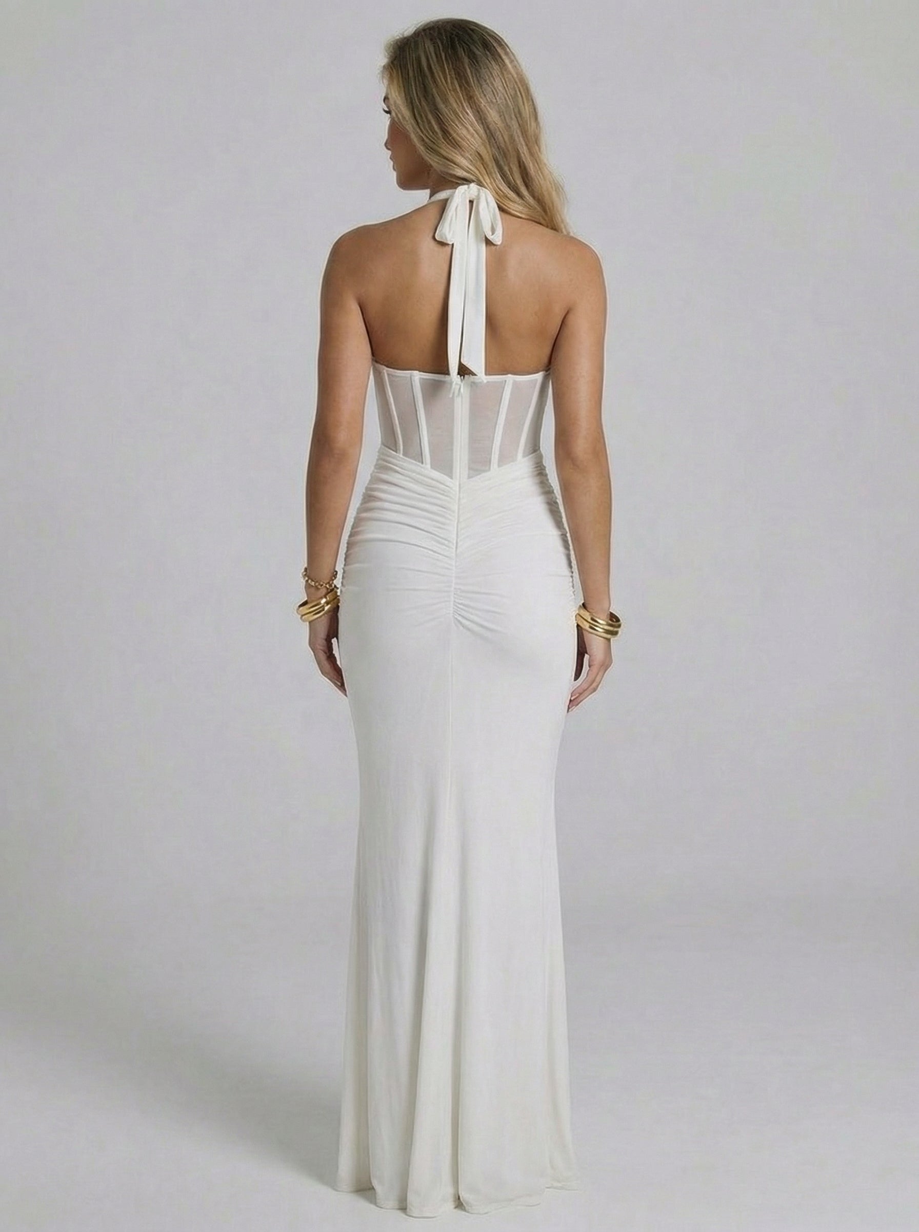 Inez Maxi Dress In White