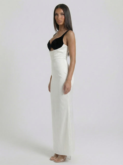 Alwyn Cutout Satin Maxi Dress