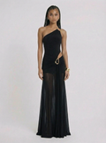Lilly One Shoulder Cutout Maxi Dress