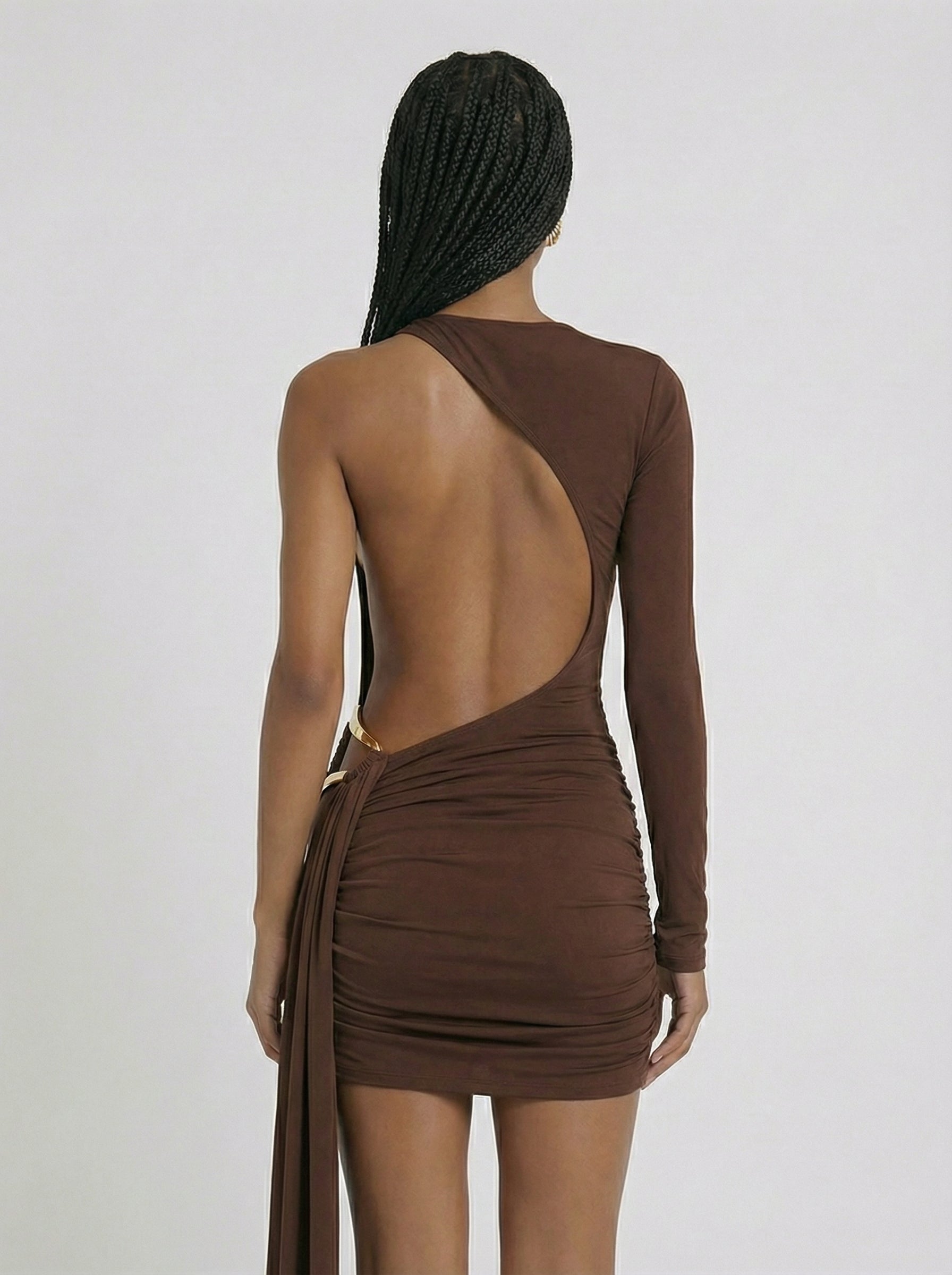 Mykonos Mini Dress Brown