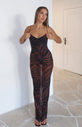 Amber Zebra Maxi Dress